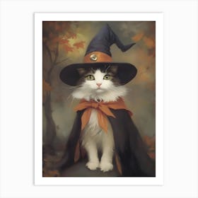 Witch Cat 3 Art Print