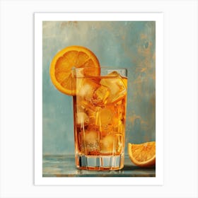 Iced Tea With Orange Slices 2 Art Print