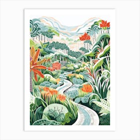 Noog Nooch Tropical Garden Thailand 1 Art Print