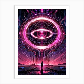 Futuristic City 14 Art Print