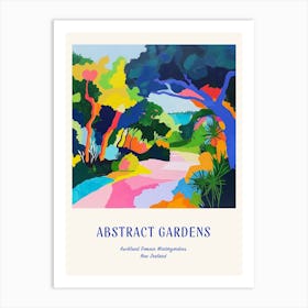 Colourful Gardens Auckland Domain Wintergardens 2 Blue Poster Art Print