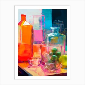 Neon Still Life No 2 Art Print