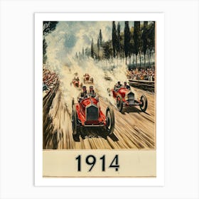 Aihrgdesign A Vintage Poster Of An Automobile Rally In 1914 F 35c266aa 0e61 43bf A36e 1b238fd365df 3 Art Print