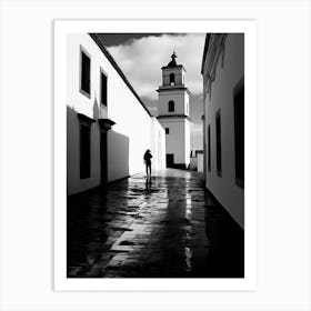 Jerez De La Frontera, Spain, Black And White Analogue Photography 3 Art Print