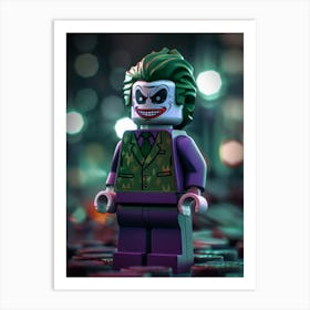 Lego Joker 1 Art Print