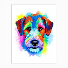 Lakeland Terrier Rainbow Oil Painting Dog Art Print
