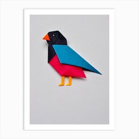 Puffin 2 Origami Bird Art Print