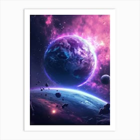 Space Wallpaper 17 Art Print