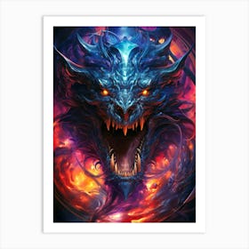 Dragon Head Art Print