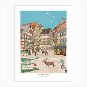 Christmas Market Strasbourg France Art Print