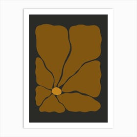 Autumn Flower 03 - Cinnamon Art Print