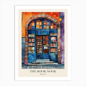 Munich Book Nook Bookshop 1 Poster Art Print