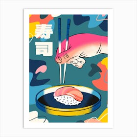 Sushi in Colors Art Print