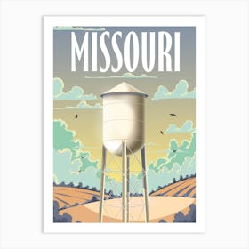 Missouri Water Tower Art Print