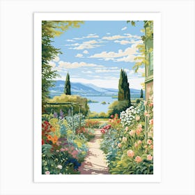 Claude Monet Foundation Gardens France Illustration 1  Art Print
