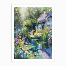  Floral Garden Enchanted Pond 10 Art Print