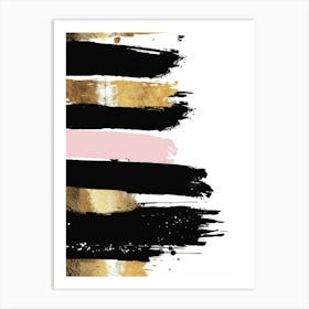 Gold And Black Canvas Print 63 Art Print