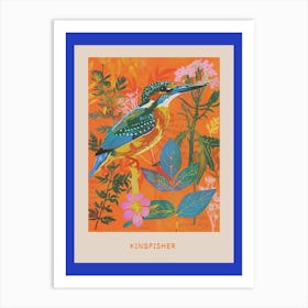 Spring Birds Poster Kingfisher 1 Art Print