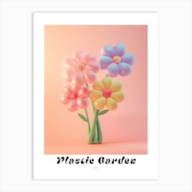 Dreamy Inflatable Flowers Poster Daisy Art Print