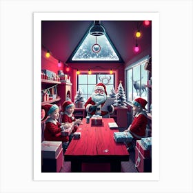 Christmas Santa 3 Art Print