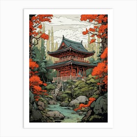 Shinto Shrines Japanese Style 9 Art Print
