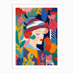 'The Lady In The Hat' Art Print