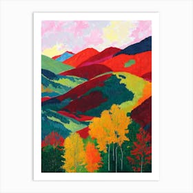 Jostedalsbreen National Park 1 Norway Abstract Colourful Art Print