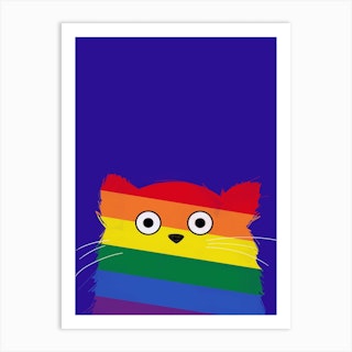 Cat Pride Art Print