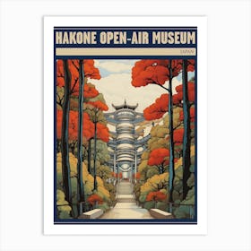 Hakone Open Air Museum, Japan Vintage Travel Art 2 Poster Art Print