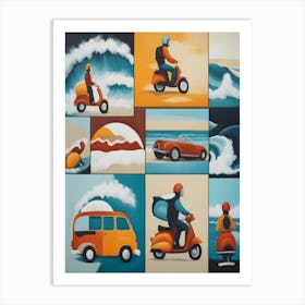 Vespa Art Print