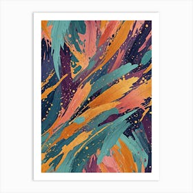 Abstract Paint no2 Art Print