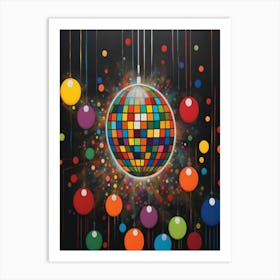 Disco Ball Art Print