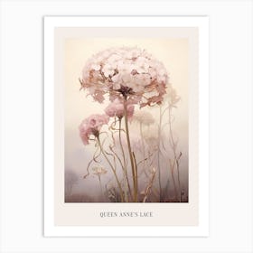 Floral Illustration Queen Annes Lace 3 Poster Art Print