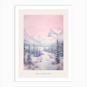 Dreamy Winter National Park Poster  Banff National Park Canada 4 Art Print