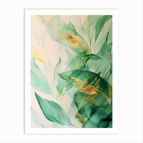 Gold Leaf Painting 2 Art Print