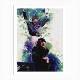 Smudge Liam And Noel Gallagher Live Concert Oasis At Balloch Country Partk 1996 Art Print