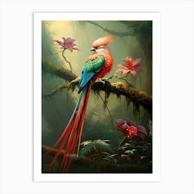 Tropical Symphony: Resplendent Quetzal Wall Decor Art Print