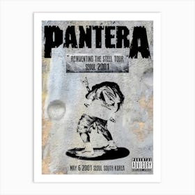 Pantera Reinventing In Seoul 2001 Live Dvd Anselmo Dime Darrell Vinnie Paul Art Print