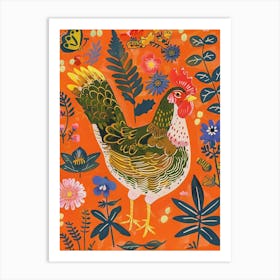 Spring Birds Chicken 1 Art Print