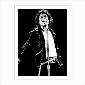 Michael Jackson Singer Musical Art Print