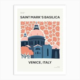 Travel Saint Mark S Basilica Floral Art Print