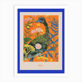 Spring Birds Poster Emu 1 Art Print