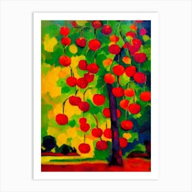 Surinam Cherry Fruit Vibrant Matisse Inspired Painting Fruit Art Print