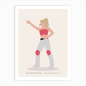 Britney Spears Baby One More Time Tour Music Pop Culture Art Print