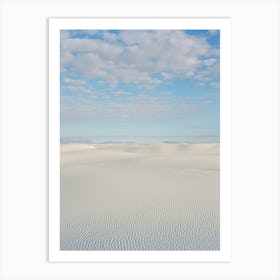 White Sands New Mexico Hiker II on Film Art Print