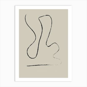Line And A Curve Art Print