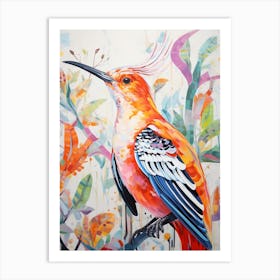 Colourful Bird Painting Hoopoe 1 Art Print