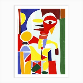 Abstract Painting native indian Art Print