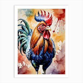 Rooster Painting 3 Art Print