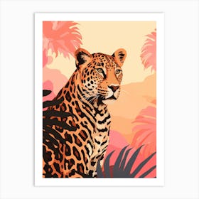 Leopard In The Jungle 17 Art Print